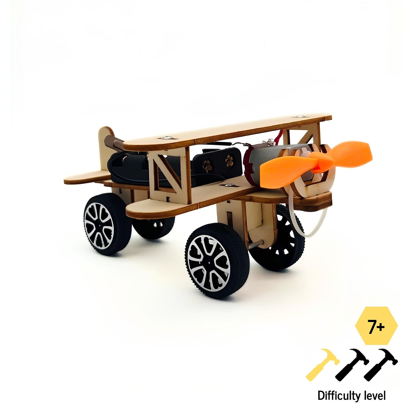 AirplaneBot &amp; CarBot - 3D Wooden STEM Puzzle Assembly Kit