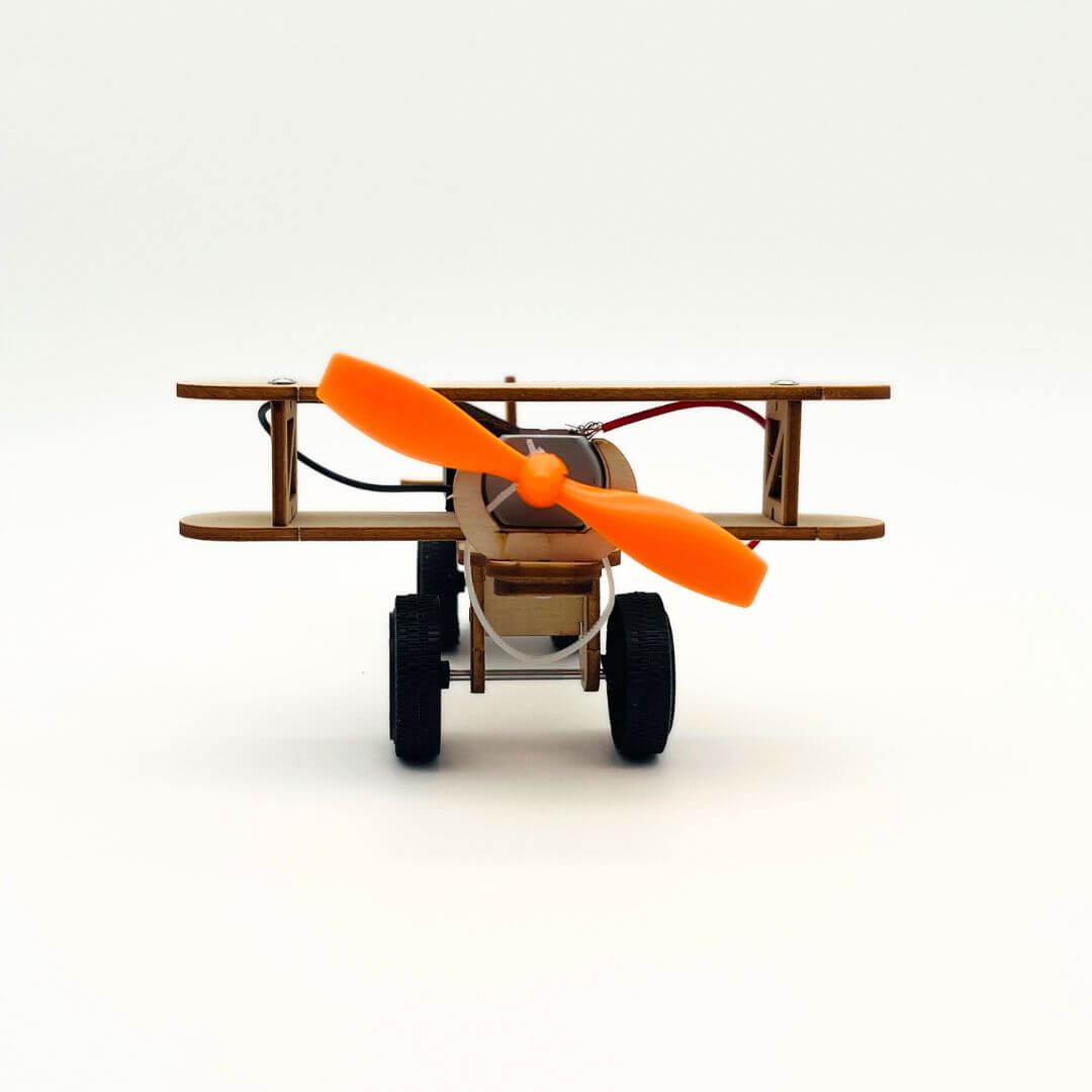 AirplaneBot: The High-Speed ​​Jet! - Wooden STEM Assembly Kit