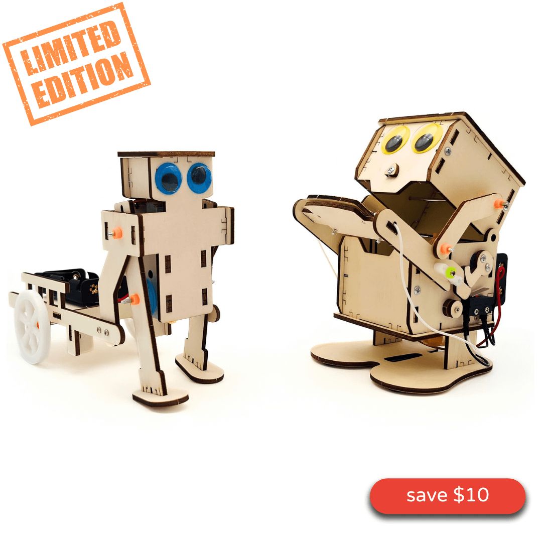 Pack Duo: CoinMunch - RoboWalker - STEM Assembly Kit