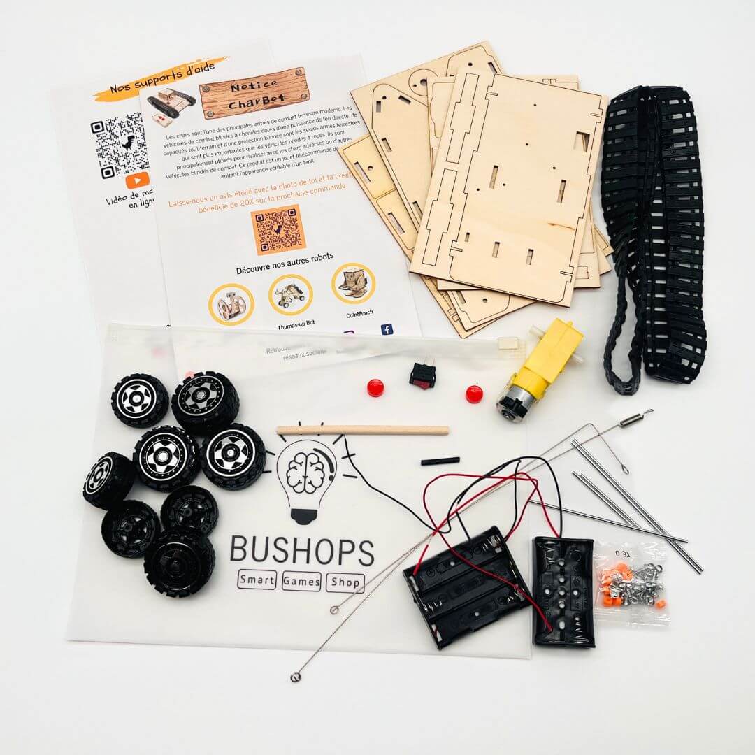 Duo Pack: Thumbs up Bot - CharBot - STEM wooden assembly kit