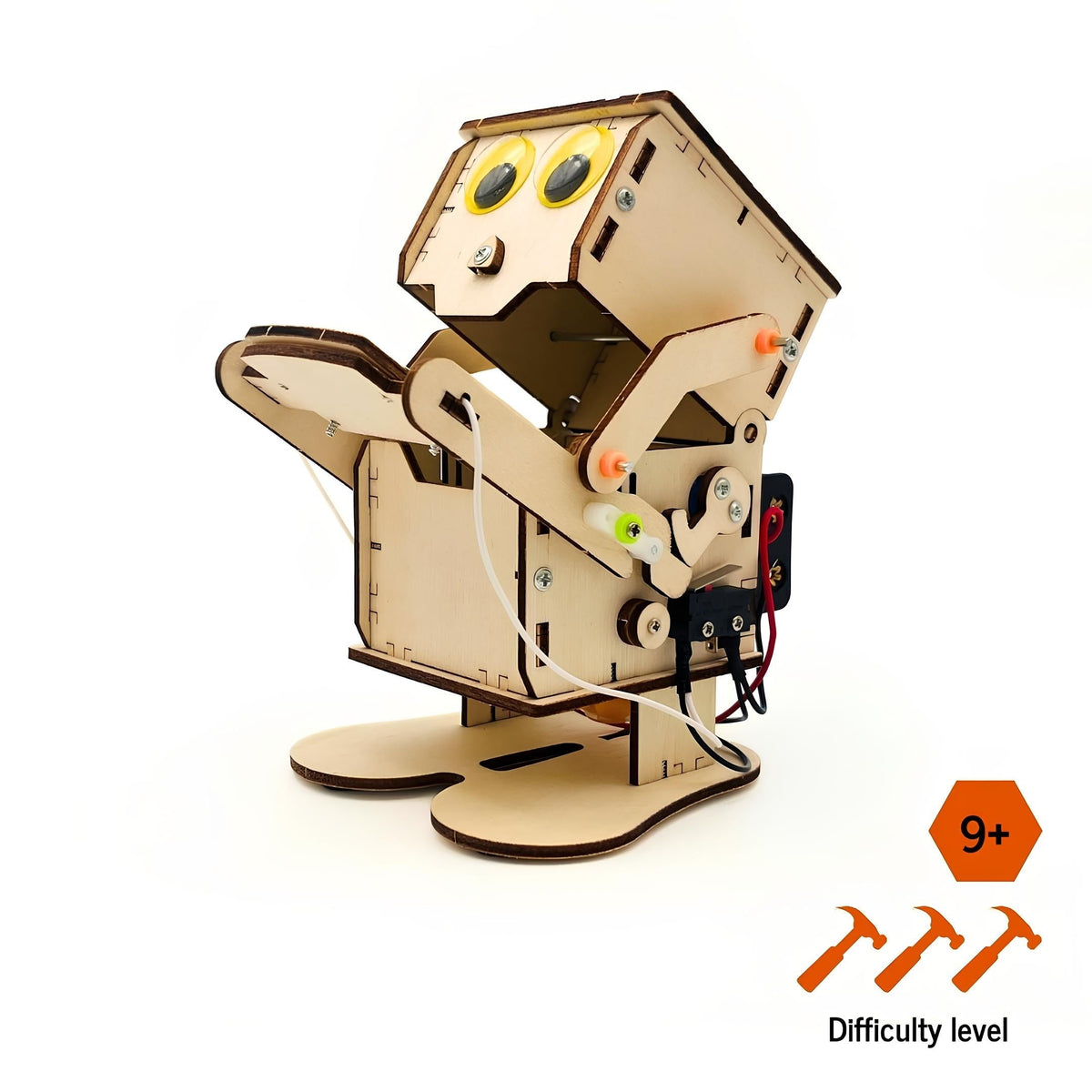 RoboPromeneur &amp; RoulaBot - STEM wooden 3D puzzle assembly kit