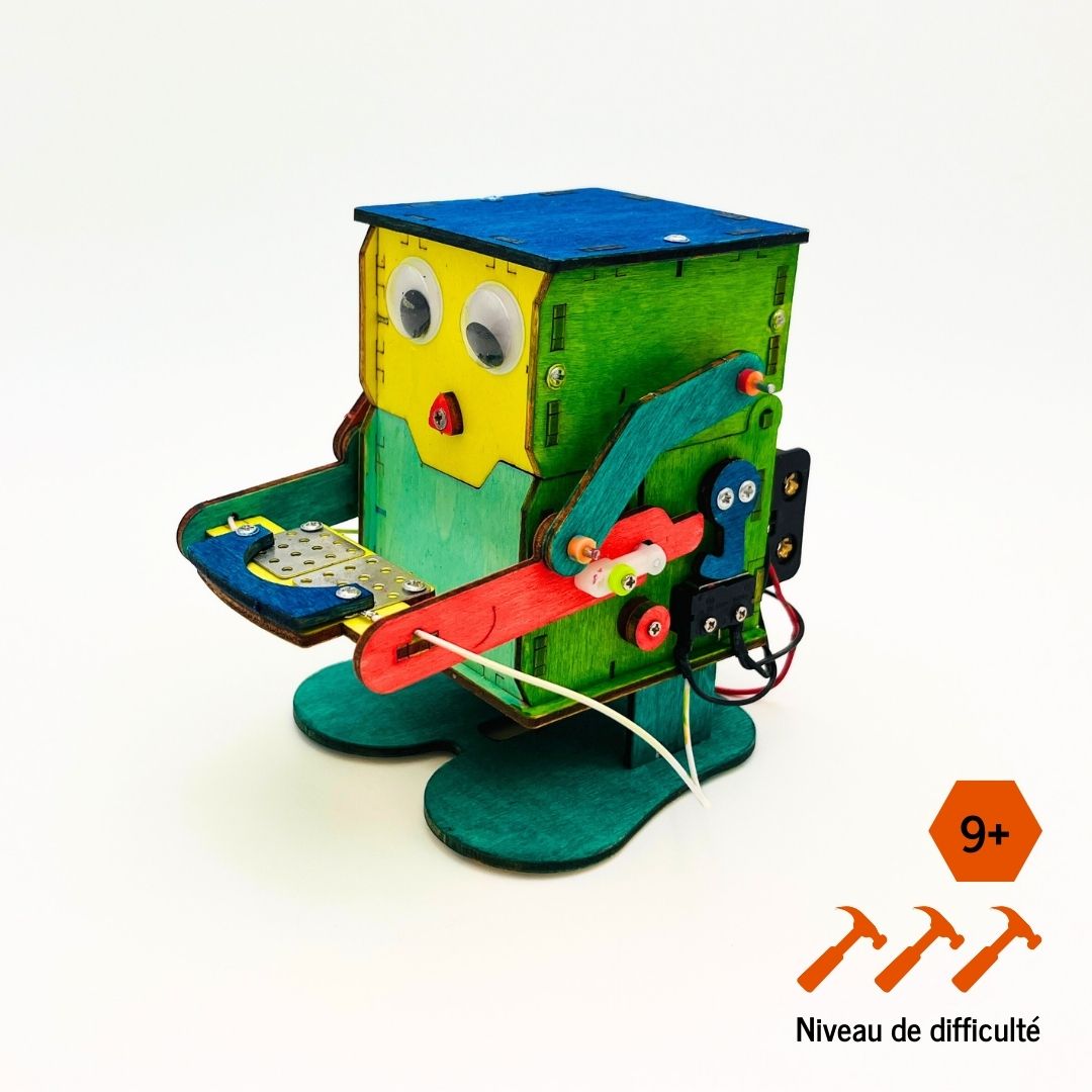 Pack de 7 Bot's  avec peinture - Kit d'assemblage Puzzle 3D en bois STEM     📢❌ STOCK TRÈS LIMITÉ❌