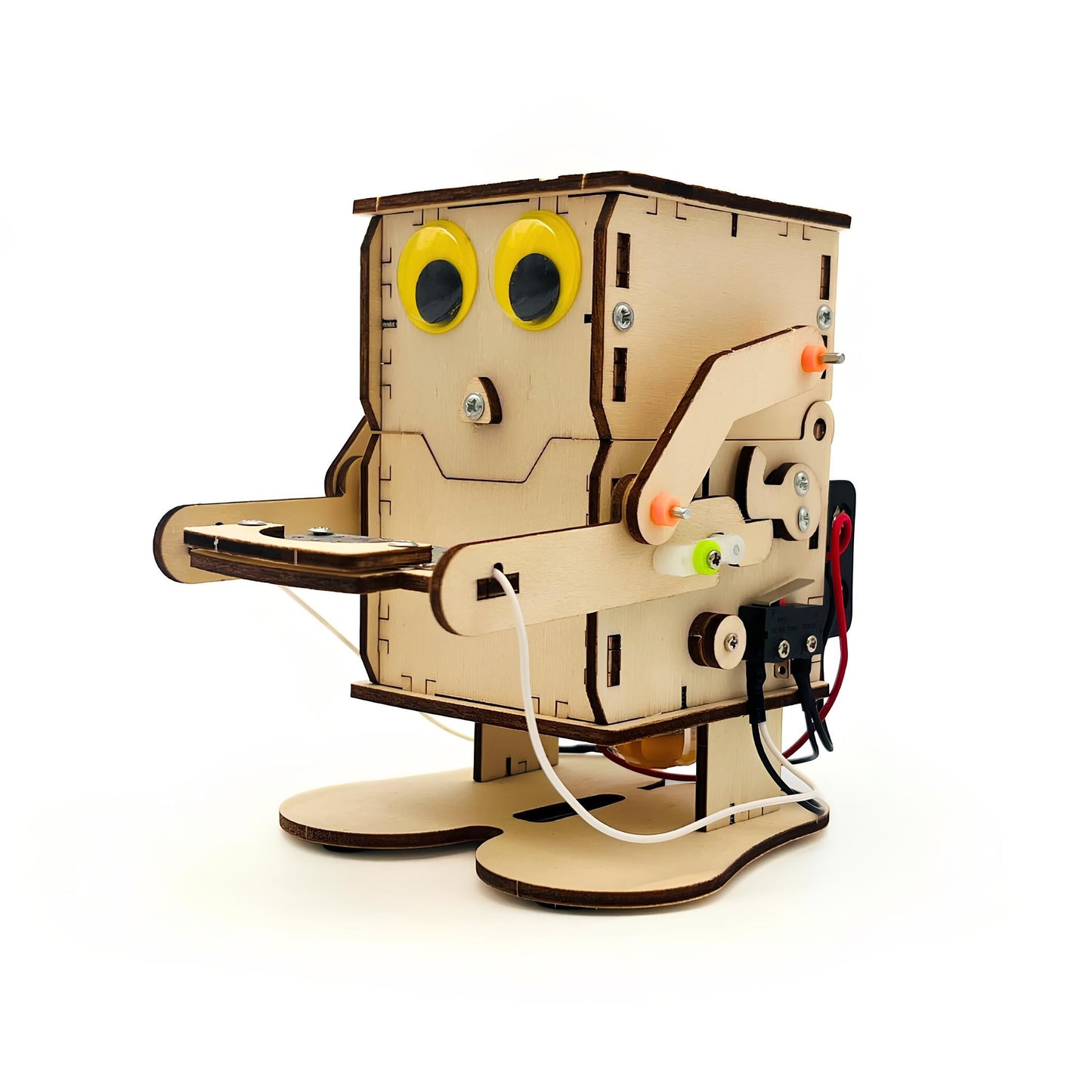 Trio Pack: SpiderBot - CoinMunch - RoboWalker- Wooden STEM Assembly Kit