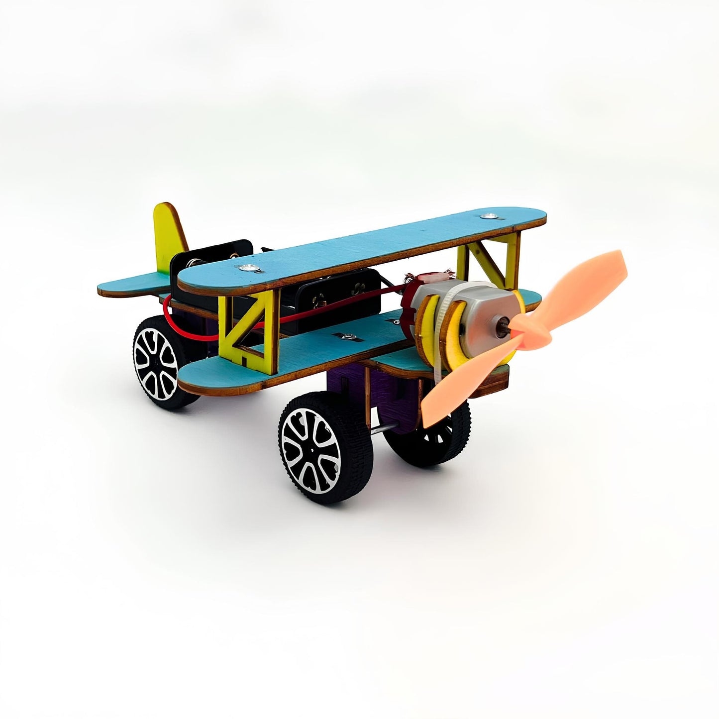 Duo Pack: AirplaneBot - CharBot - STEM wooden assembly kit