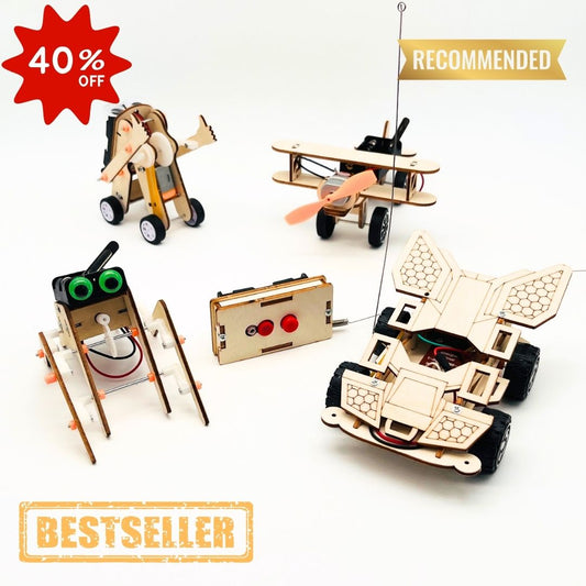 Bot's Builders - Kit d'assemblage en bois STEM - 📢 Quantités de stock ULTRA LIMITÉES 🚨