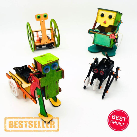 Cool Bot's - Kit d'assemblage en bois STEM 📢 STOCK TRÈS LIMITÉ