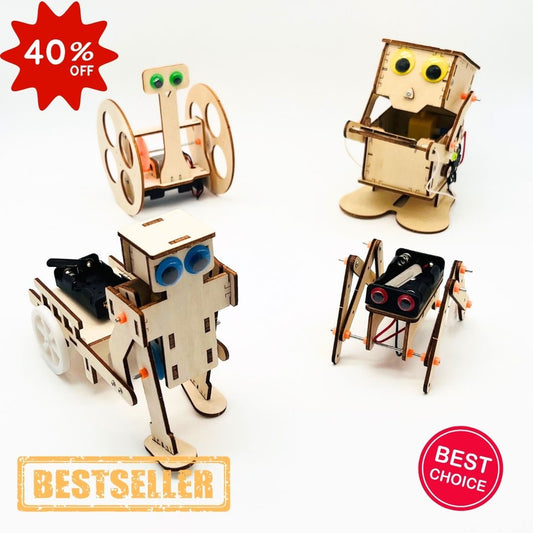 Cool Bot's - Kit d'assemblage en bois STEM 📢 STOCK TRÈS LIMITÉ 🚨