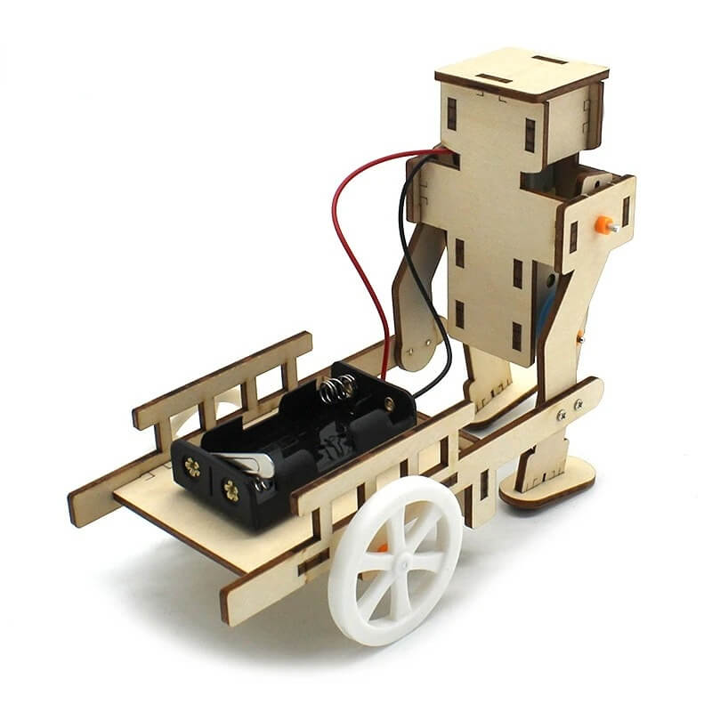Walker Bot Kit de jouet robot en bois bricolage fabriqué à partir