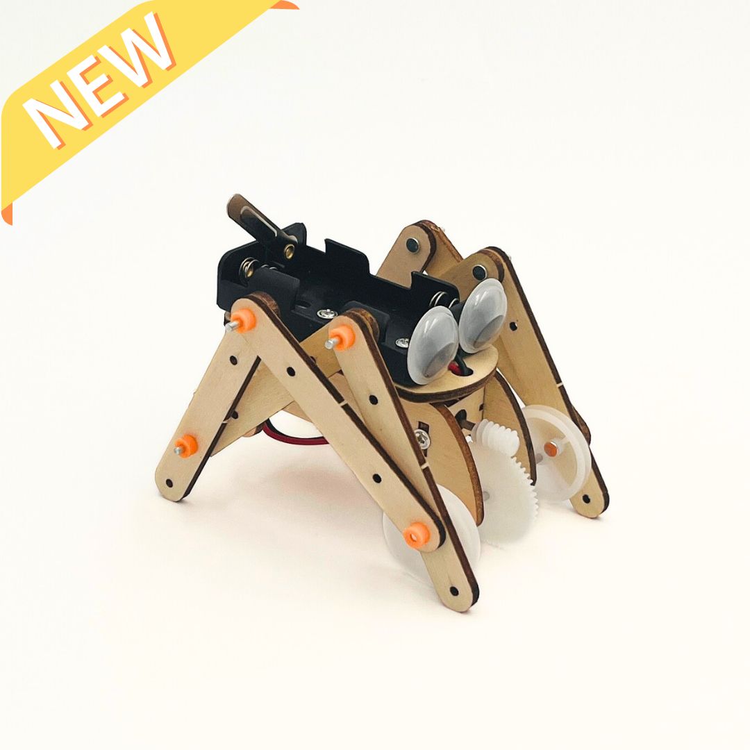SpiderBot 2.0 : L'évolution ultime de l'araignée robotique - Kit d'assemblage en bois STEM